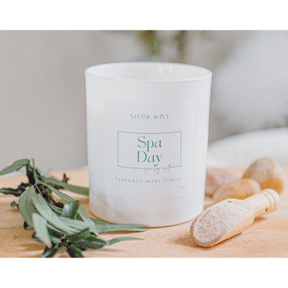 Spa Day | Scented Soy Candle - Wild Rose Candle Co.