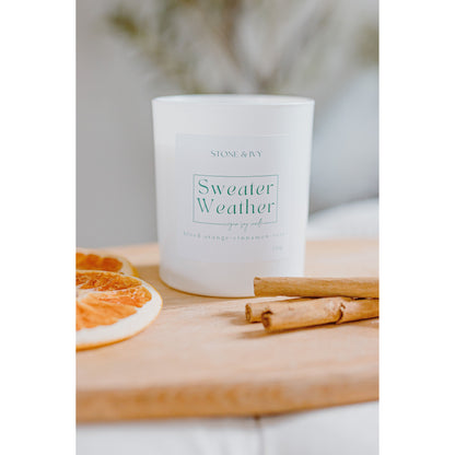 Sweater Weather | Scented Soy Candle - Wild Rose Candle Co.