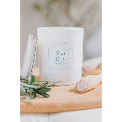 Spa Day | Scented Soy Candle - Wild Rose Candle Co.